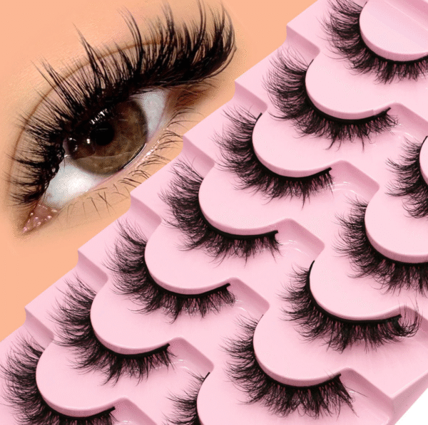 Looks So Natural, False Eyelashes, Shy', 12 mm, Includes 5 Pairs Of Lashes, Contact Lens Friendly, Easy to Apply, Reusable Strip Lashes, Glue On